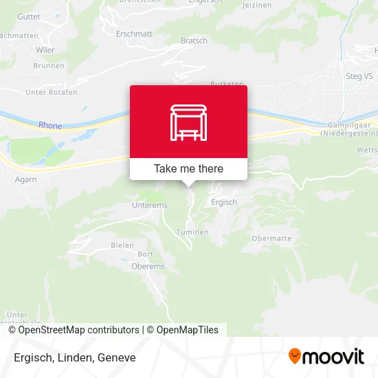 Ergisch, Linden map