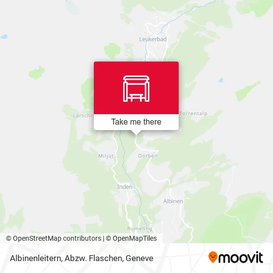 Albinenleitern, Abzw. Flaschen map
