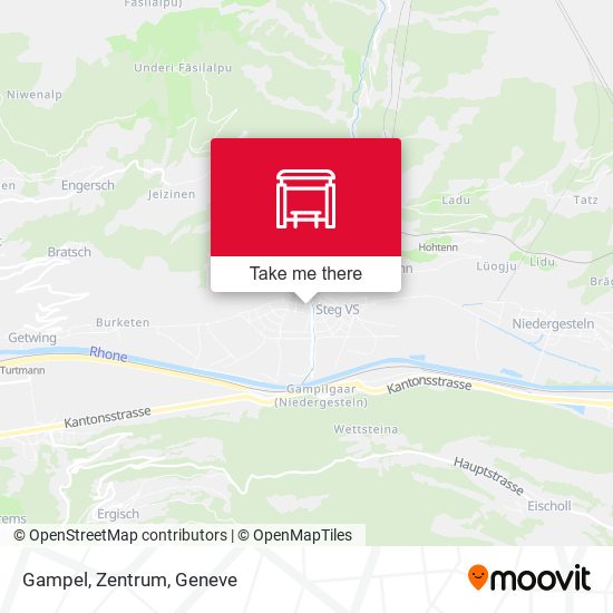 Gampel, Zentrum map