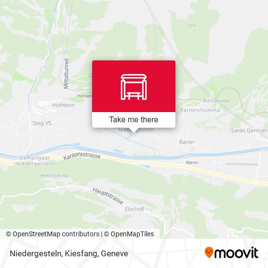 Niedergesteln, Kiesfang map