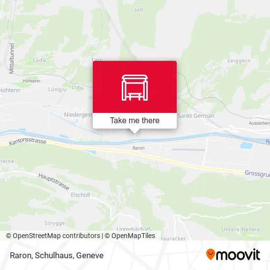 Raron, Schulhaus plan