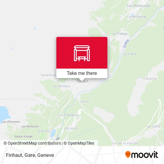 Finhaut, Gare map