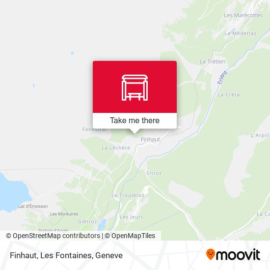 Finhaut, Les Fontaines map