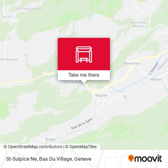St-Sulpice Ne, Bas Du Village map