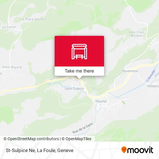St-Sulpice Ne, La Foule map