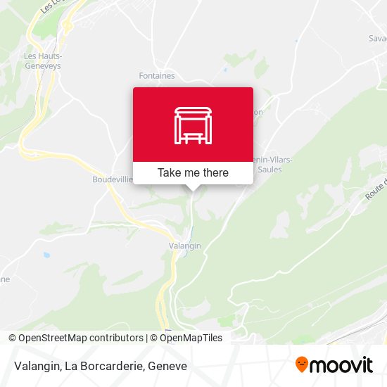 Valangin, La Borcarderie map