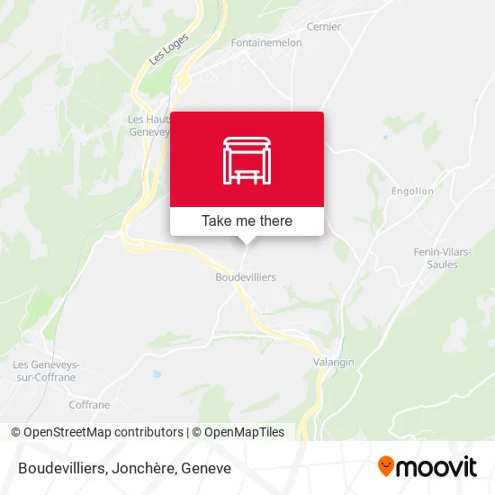 Boudevilliers, Jonchère map