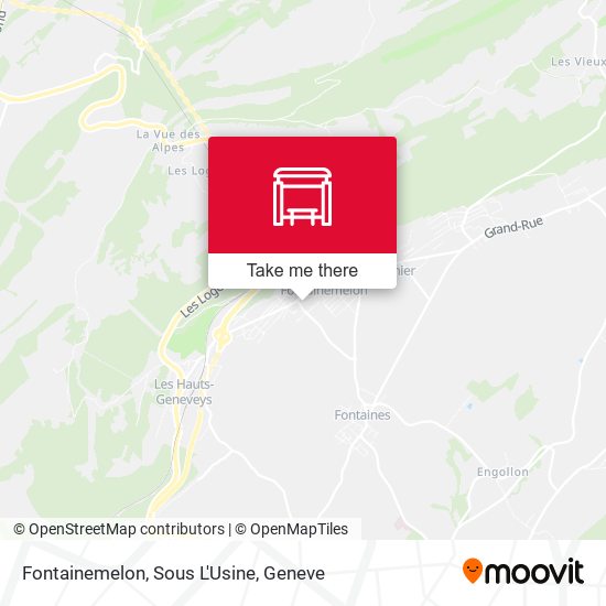 Fontainemelon, Sous L'Usine map