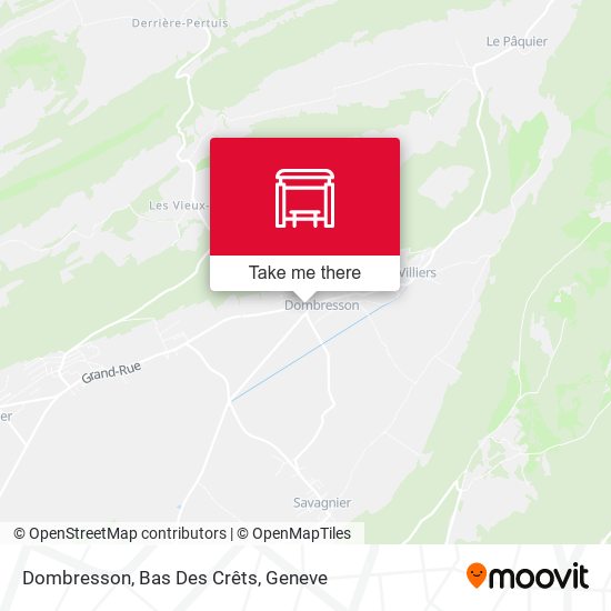 Dombresson, Bas Des Crêts map