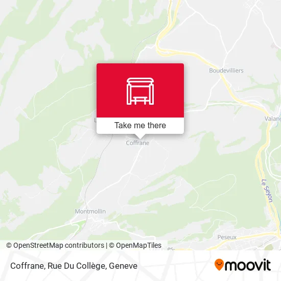 Coffrane, Rue Du Collège map