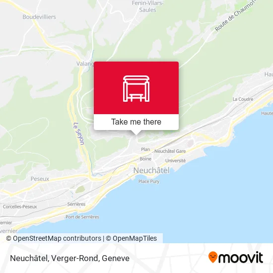 Neuchâtel, Verger-Rond map