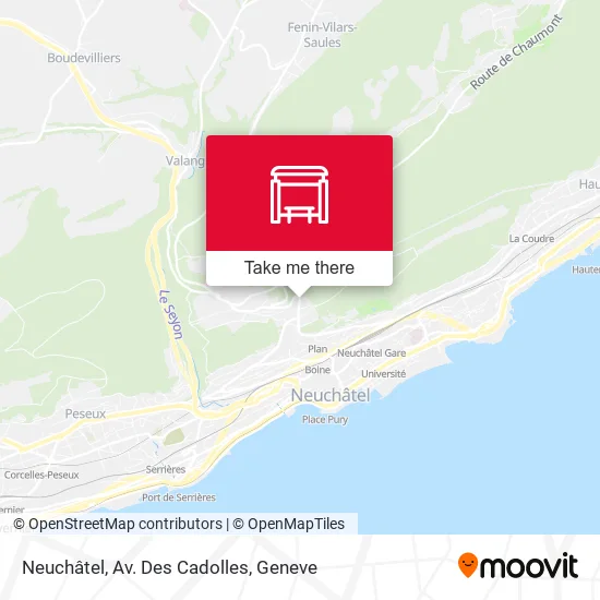 Neuchâtel, Av. Des Cadolles map