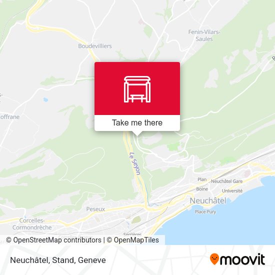 Neuchâtel, Stand map