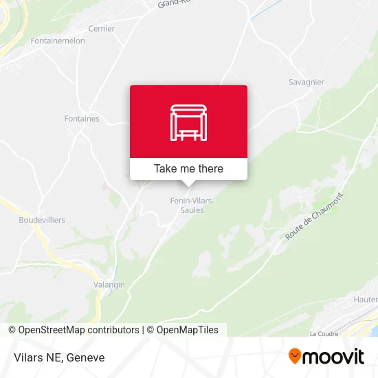 Vilars NE map