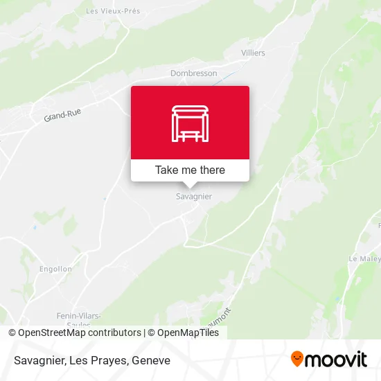 Savagnier, Les Prayes map