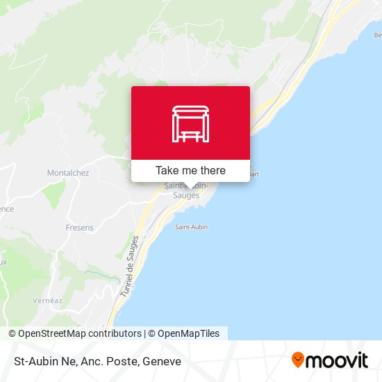 St-Aubin Ne, Anc. Poste map