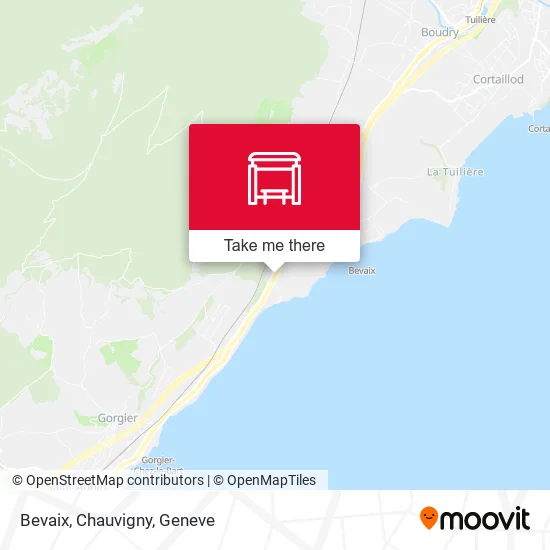 Bevaix, Chauvigny map