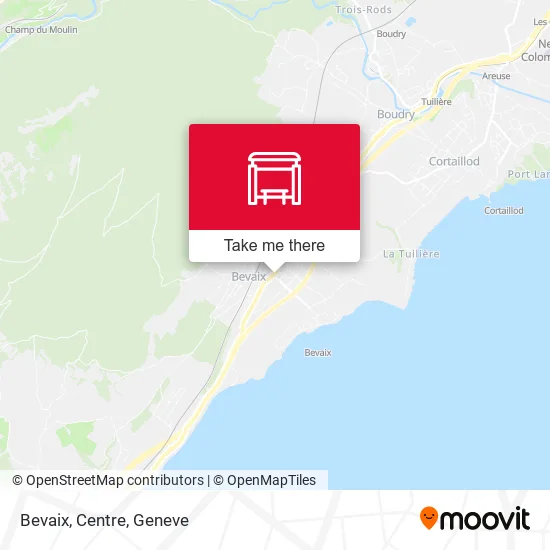 Bevaix, Centre map