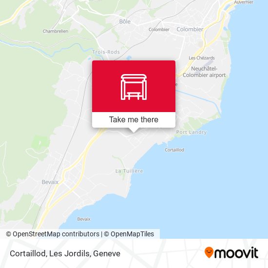 Cortaillod, Les Jordils map