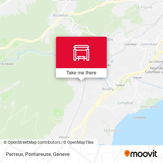 Perreux, Pontareuse map