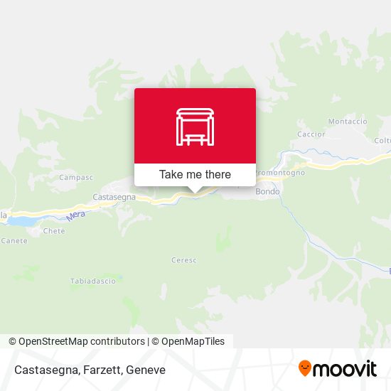 Castasegna, Farzett map