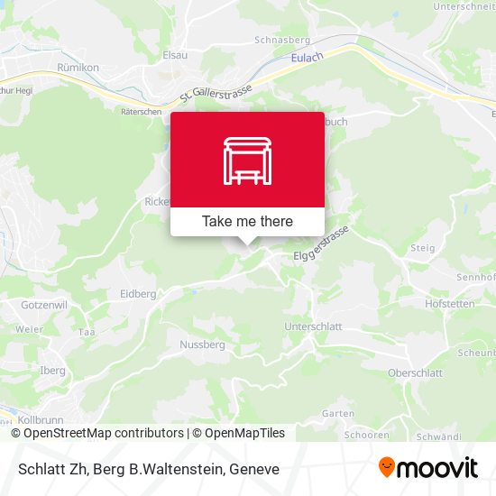Schlatt Zh, Berg B.Waltenstein map