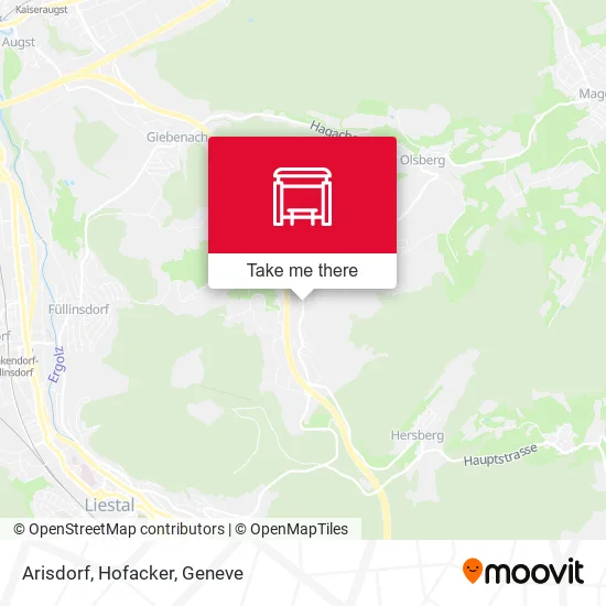 Arisdorf, Hofacker map