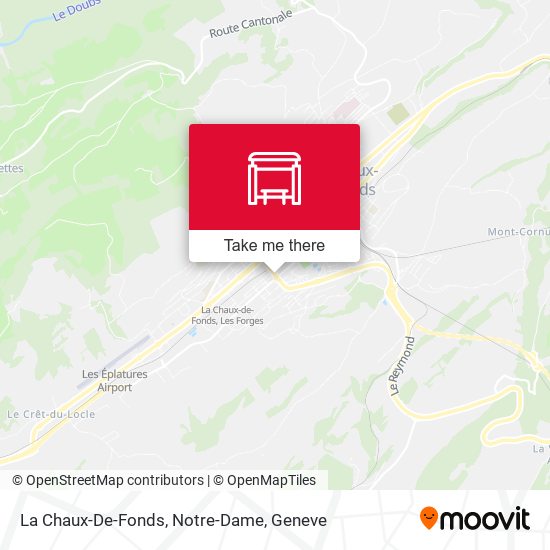 La Chaux-De-Fonds, Notre-Dame map