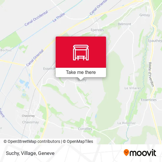 Suchy, Village map