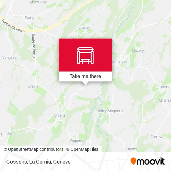 Gossens, La Cernia map