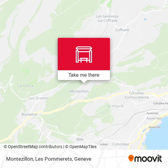 Montezillon, Les Pommerets map