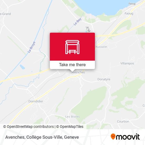 Avenches, Collège Sous-Ville map