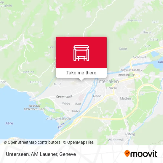 Unterseen, AM Lauener map