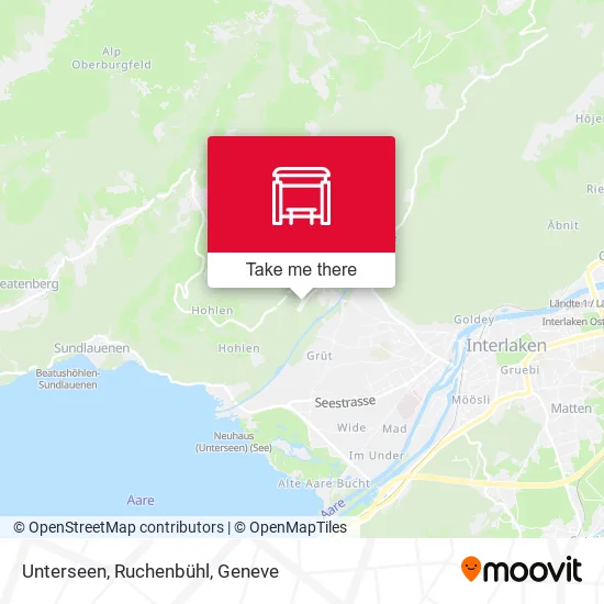 Unterseen, Ruchenbühl map