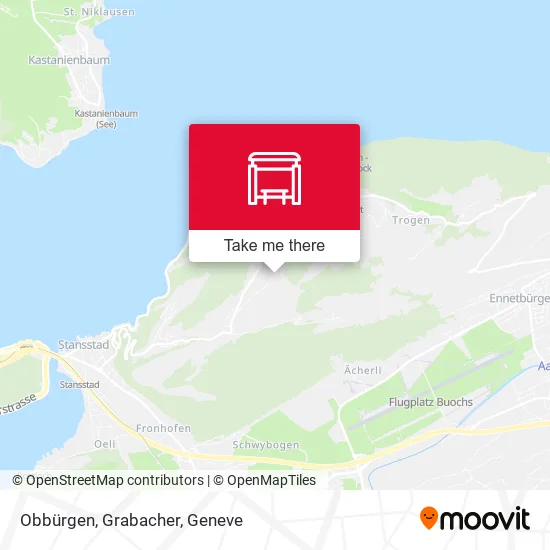 Obbürgen, Grabacher map