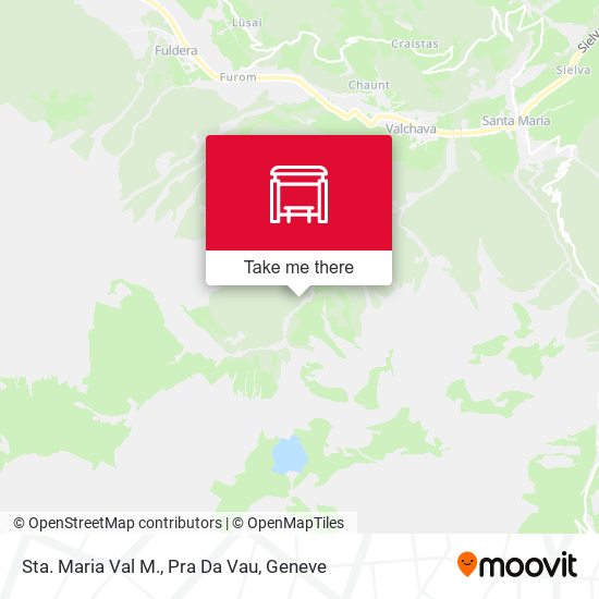 Sta. Maria Val M., Pra Da Vau map