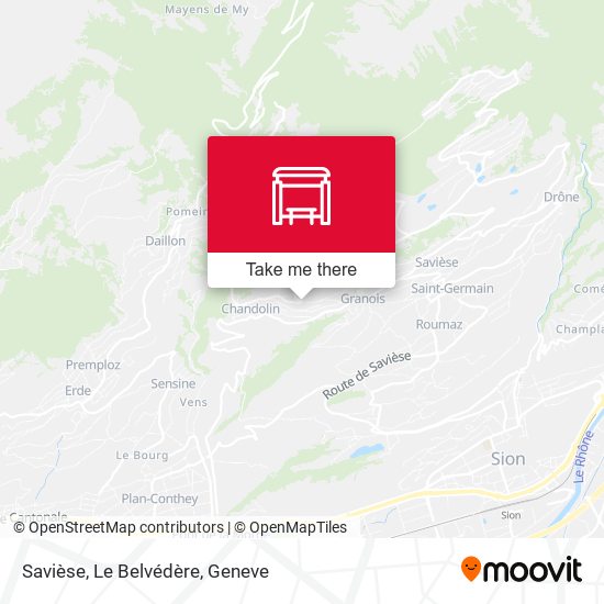 Savièse, Le Belvédère map