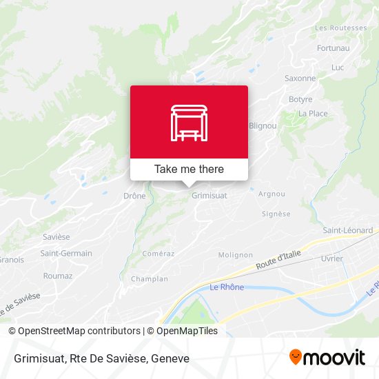 Grimisuat, Rte De Savièse map
