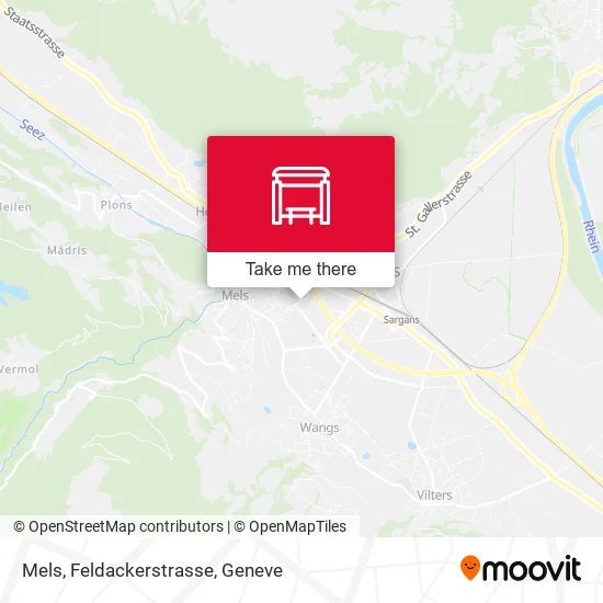 Mels, Feldackerstrasse map