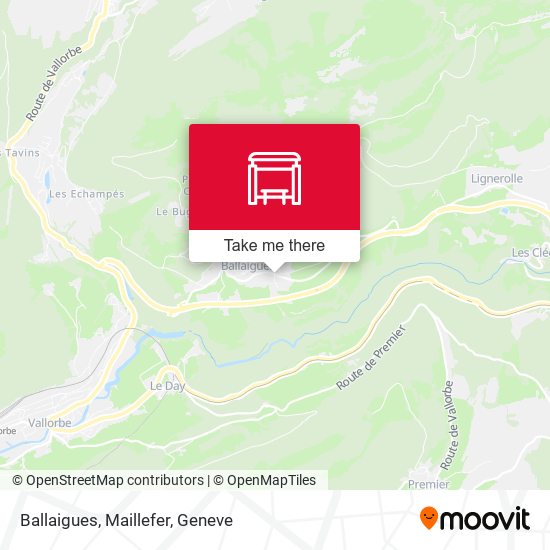 Ballaigues, Maillefer map
