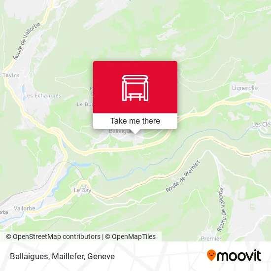 Ballaigues, Maillefer map