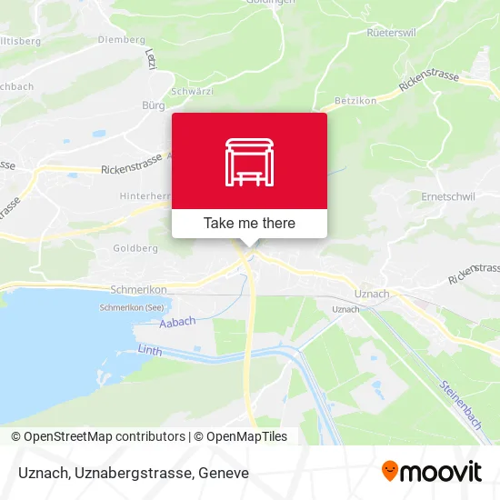 Uznach, Uznabergstrasse map