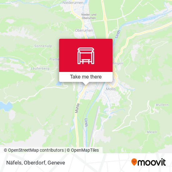 Näfels, Oberdorf map