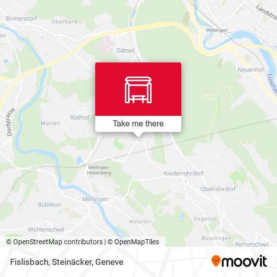 Fislisbach, Steinäcker map