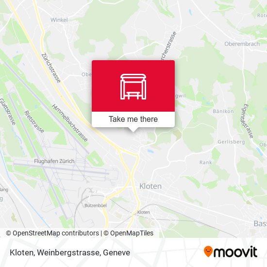 Kloten, Weinbergstrasse map