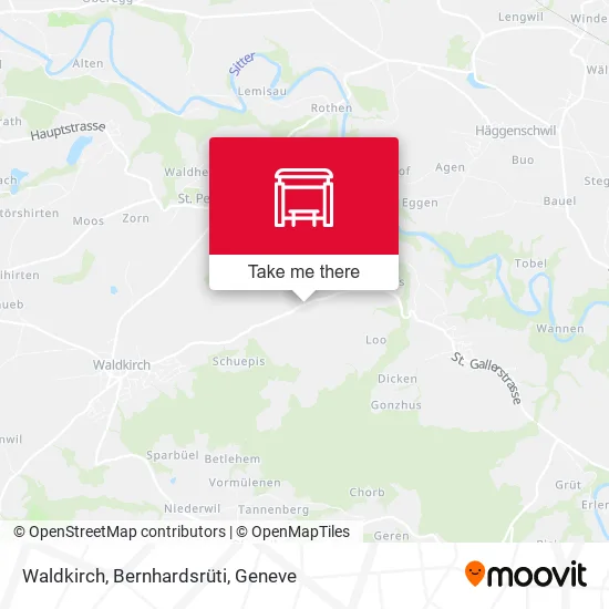 Waldkirch, Bernhardsrüti map