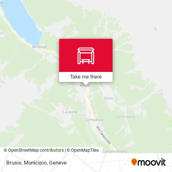 Brusio, Municipio map