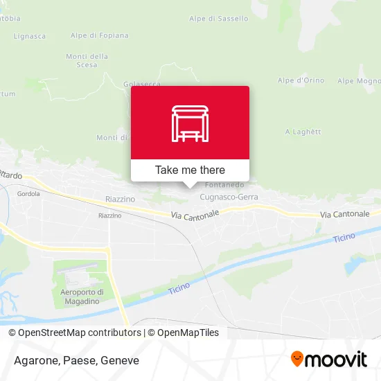 Agarone, Paese map