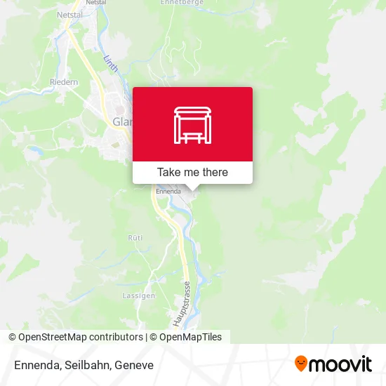 Ennenda, Seilbahn map