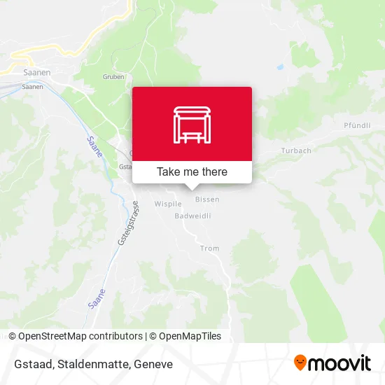 Gstaad, Staldenmatte map
